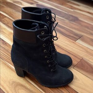 Timberland Black Lace-Up Boots